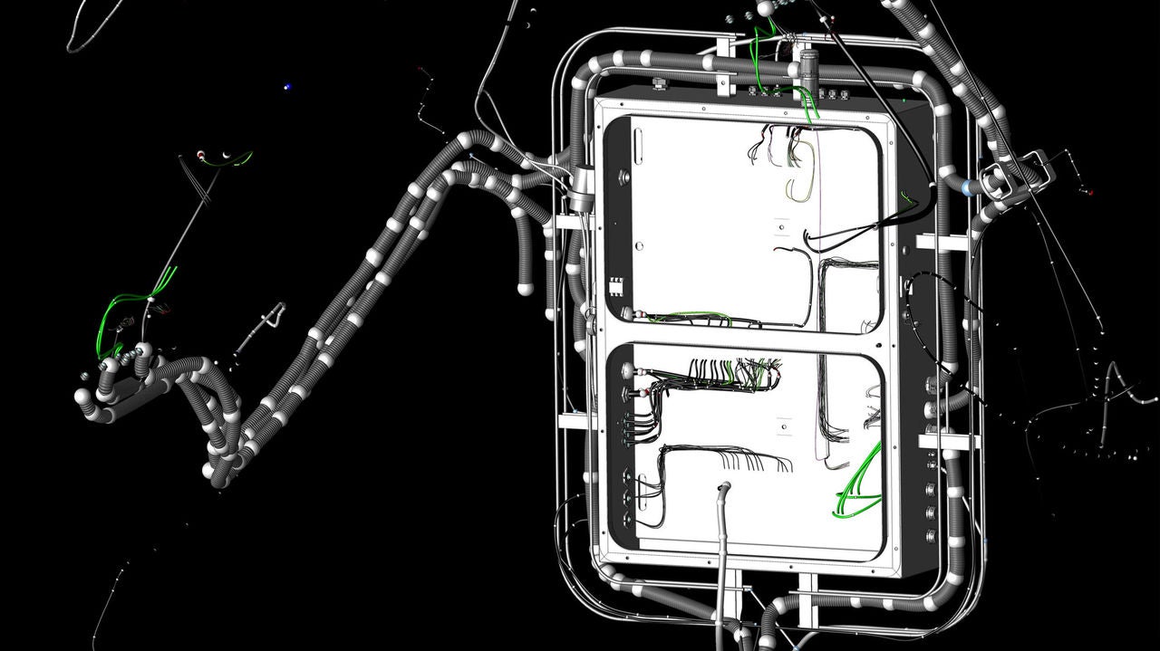 Wire harness for a hub