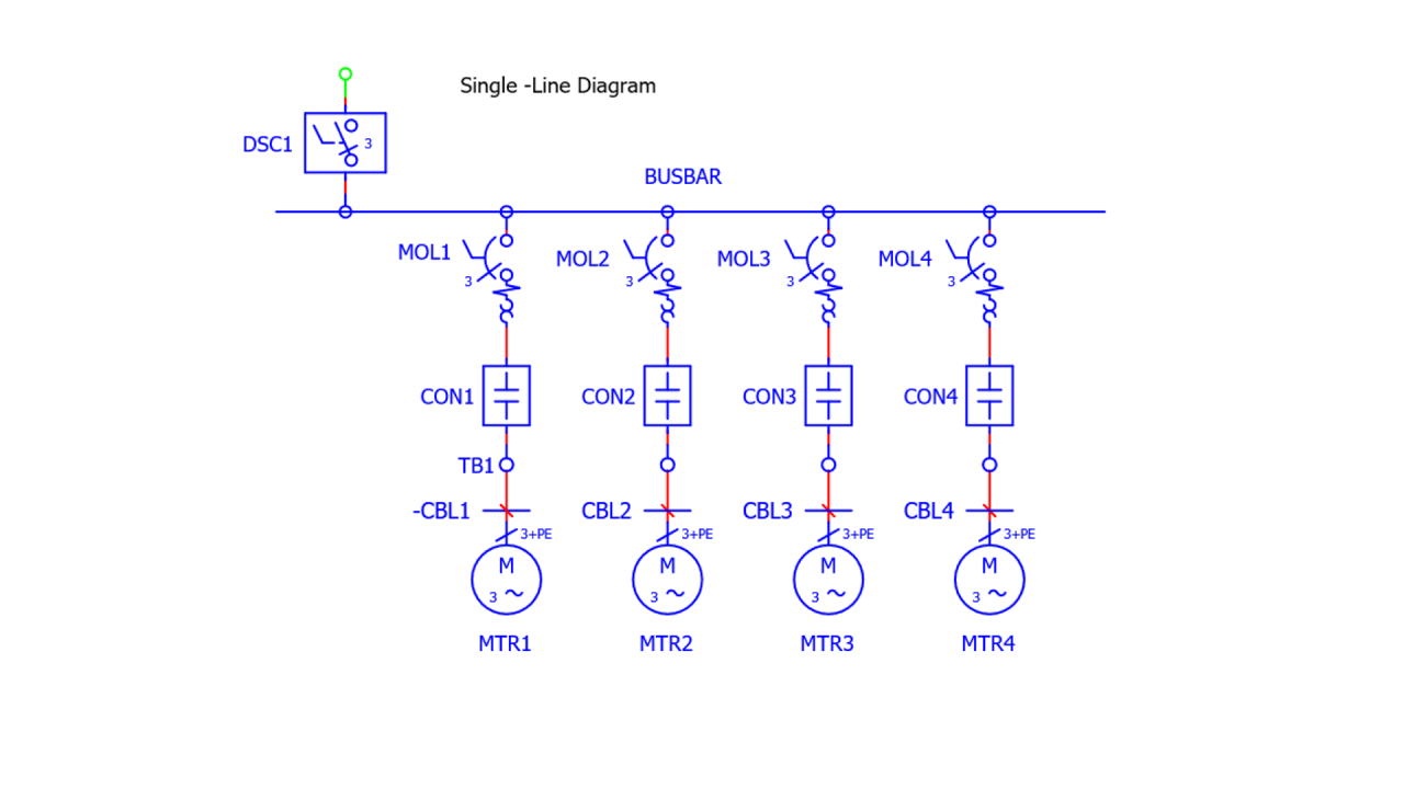  Single line diagram integrated into your electrical documentation