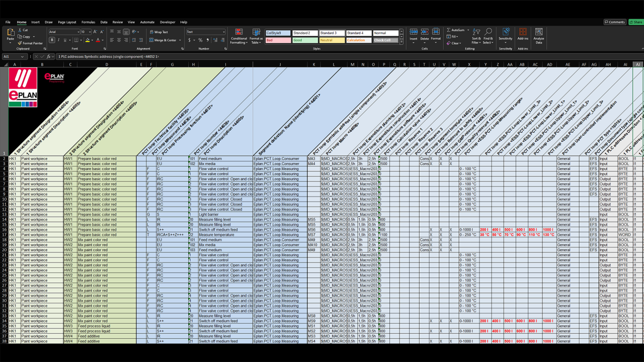 Eplan Preplanning: data import